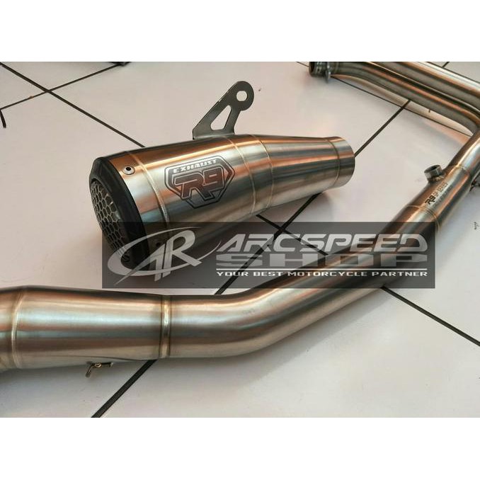 Knalpot R9 GP SS Series Ninja 250FI All New 2018 Fullsystem