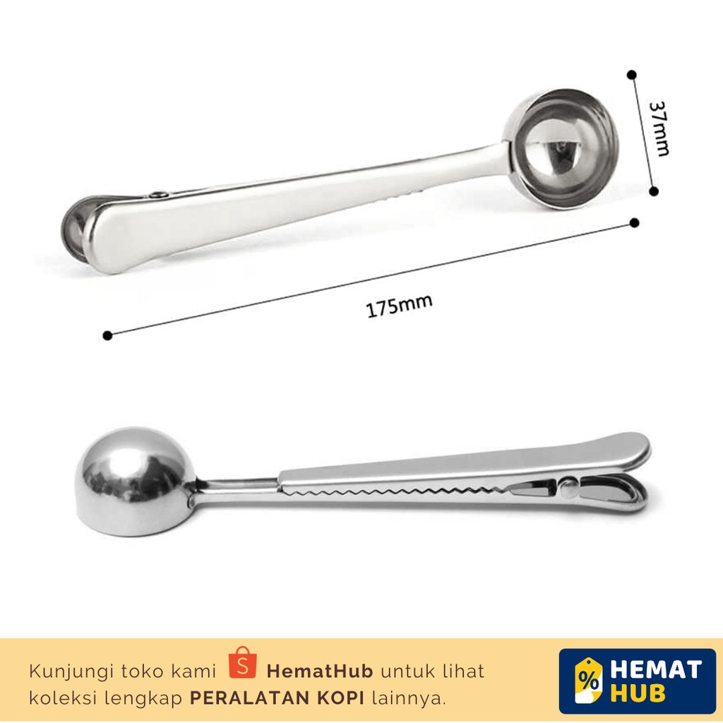 Sendok Takar Kopi Biji Bubuk Penjepit Coffee Espresso Measuring Spoon Clip Peralatan Teh Tea Gula