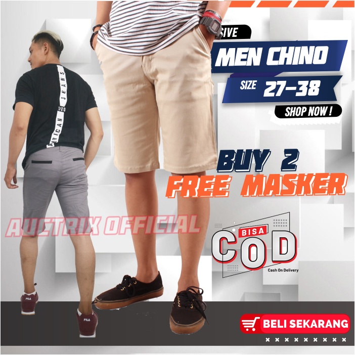 Celana Pendek Cowok Pria Chino Dewasa Distro Premium Surfing Santai Pantai