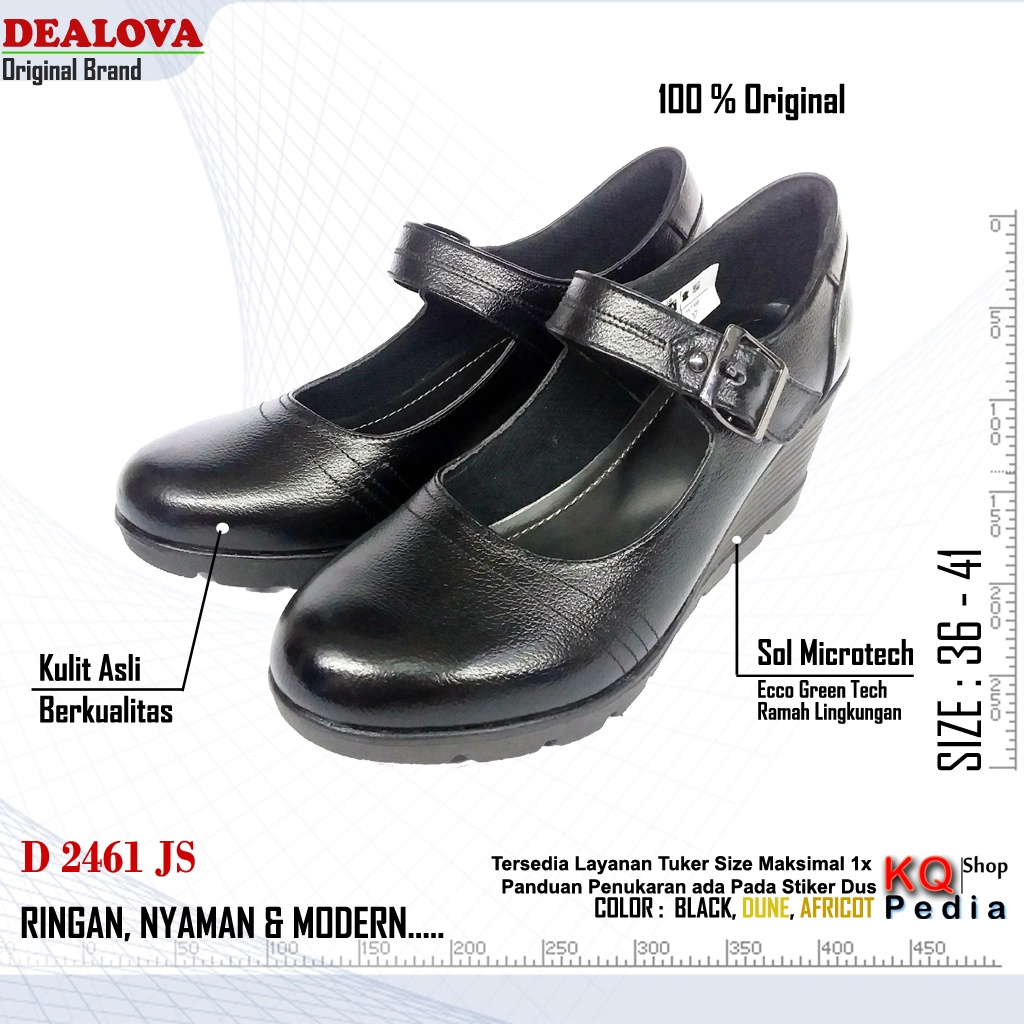 Sepatu Sandal  Boot Wedges Brongsong Pesta Kulit Wanita DEALOVA D2461JS