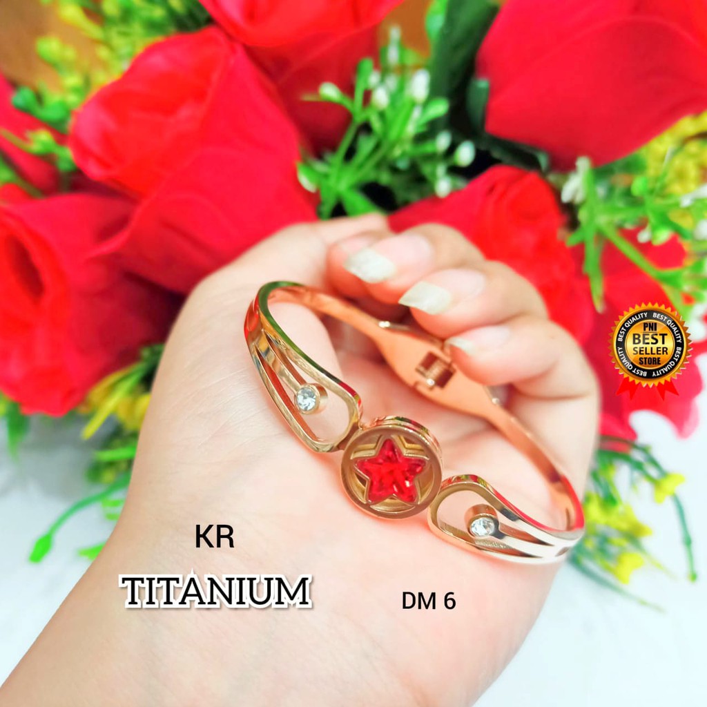 COD|| Gelang Bangkok TITANIUM Rosegold varian motif Remaja TIDAK LUNTUR, TIDAK BERKARAT