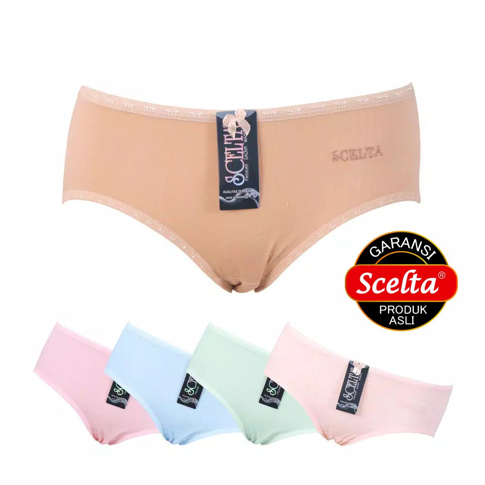 [ COD ] Panty CD Celana Basic Soft Maxi Halus Scelta Polos Pattern