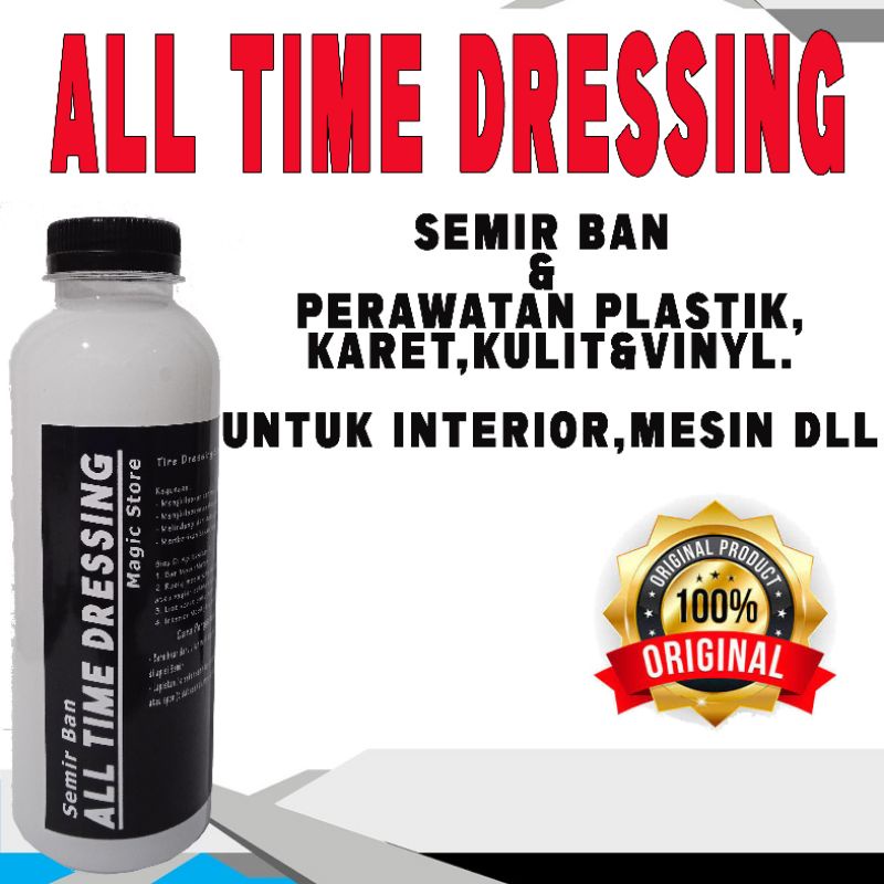 All Time Dressing WHITE DRESSING Semir Ban,Mesin,Dashboard interior Premium Wet Look