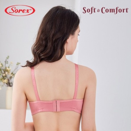 Bra Sorex 17228 Busa Tanpa Kawat Bh Sorex Soft Comfort Kait 3 Cup B