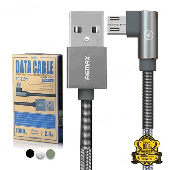 Remax Kabel Data Ranger L Shape MICRO USB Fast Charging RC-119m Cable