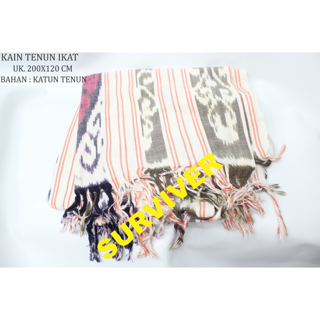 Kain Tenun Ikat Blanket Motif Lurik Bahan Kain Tenun Etnik Tenun Indonesia - 09