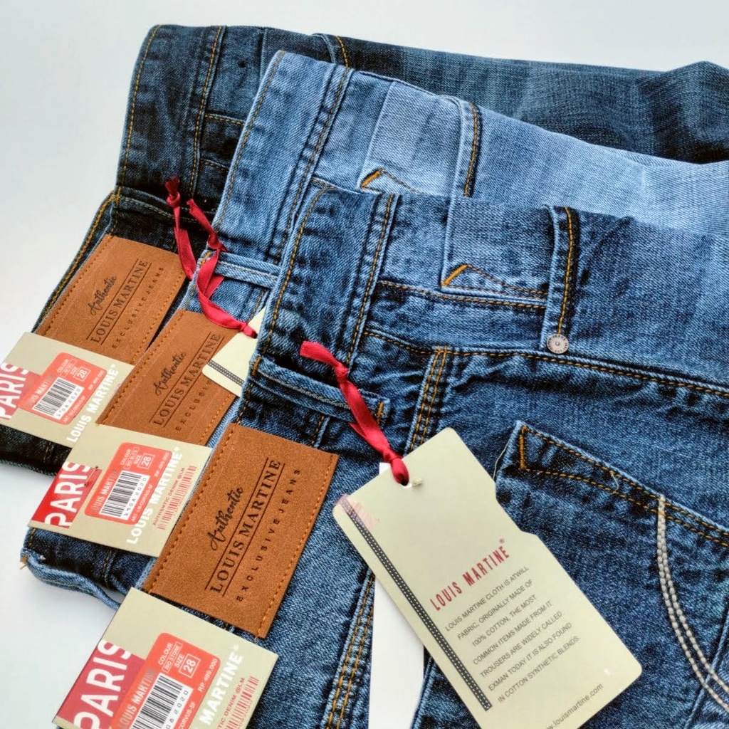 Celana Jeans Pendek Louis Martine Original Pria 100% Asli Jins Pendek Cowok Louis Model Terbaru 2023