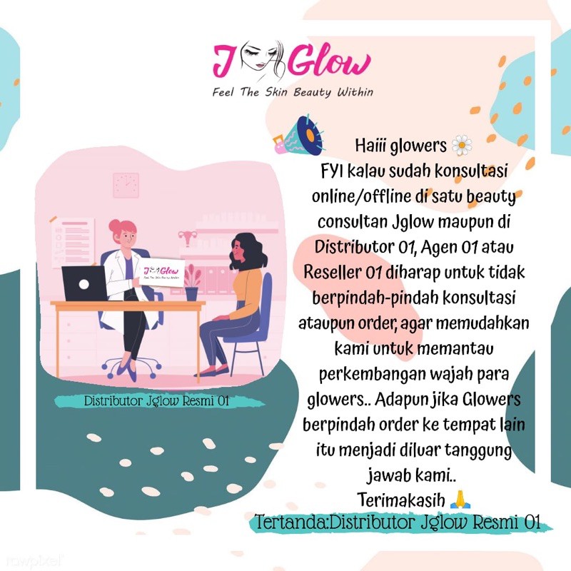 JGLOW SKINCARE PAKET FLEK WHITENING CREAM WAJAH UNTUK  FLEK-8
