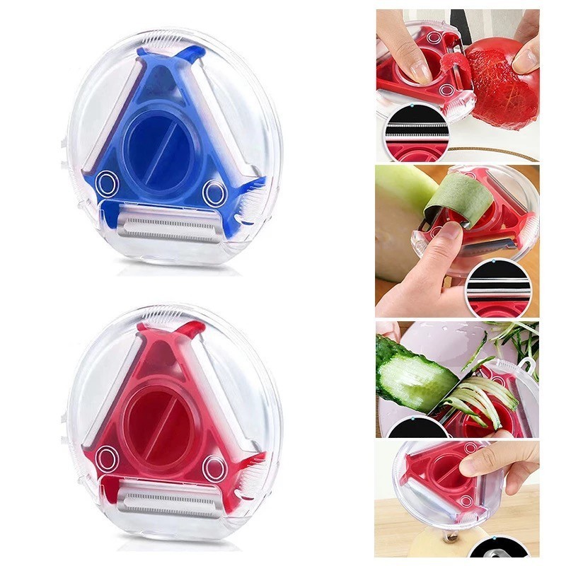 Peeler 3 in 1 / Alat Pengupas Parutan Penyerut Buah 3 in 1 multifungsi