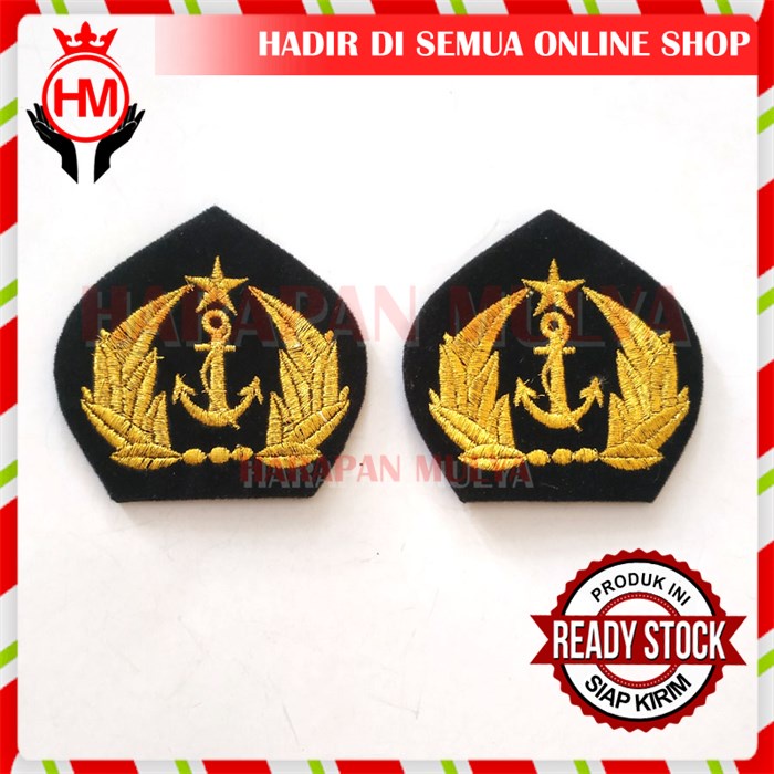 Emblem Topi Pelayaran Warna Hitam Emblem Topi Pet Pelayaran - HM