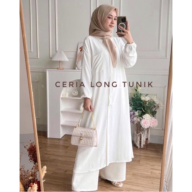 CERIA LONG TUNIK AIRFLOW