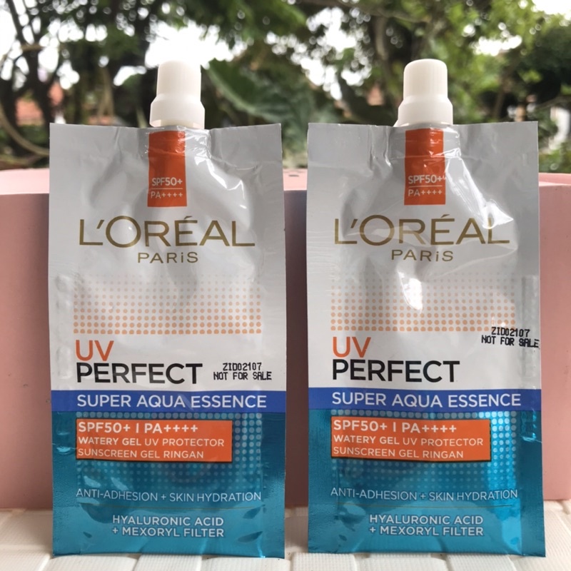 Loreal Sunscreen UV Perfect Super Aqua Essence SPF 50+ /PA++++ ( Sachet 7ml )
