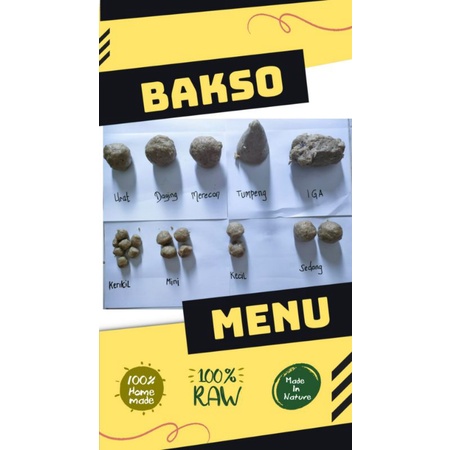 

Bakso Mentah