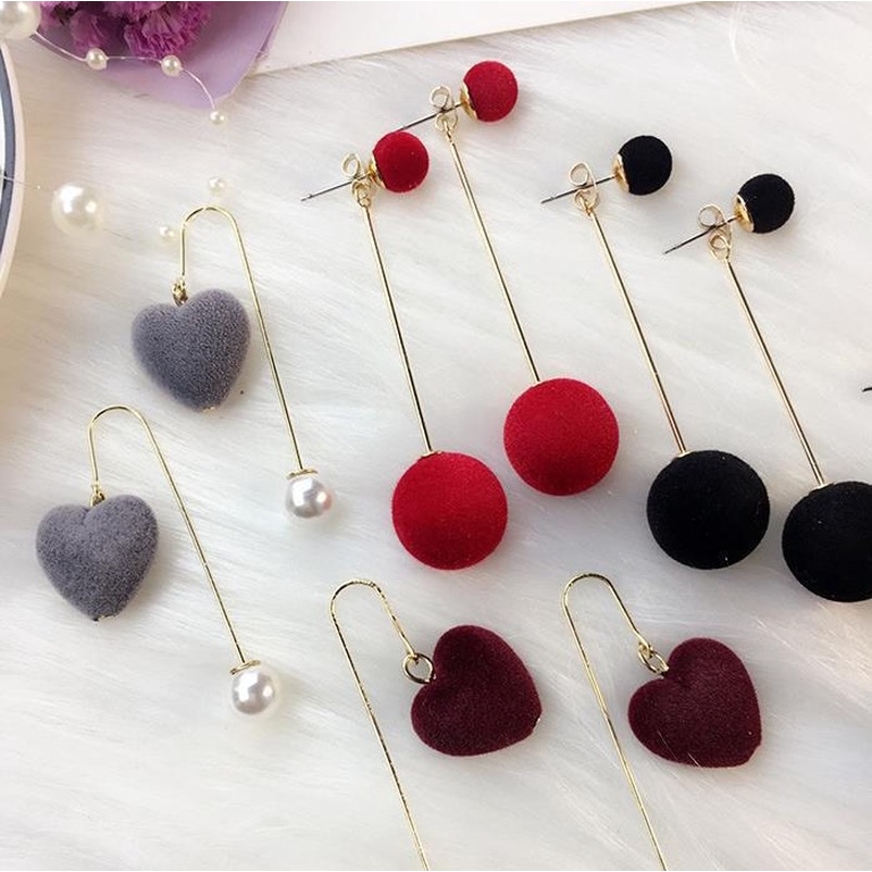 Korea Anting wanita Pejantan Fashion Ring Bola