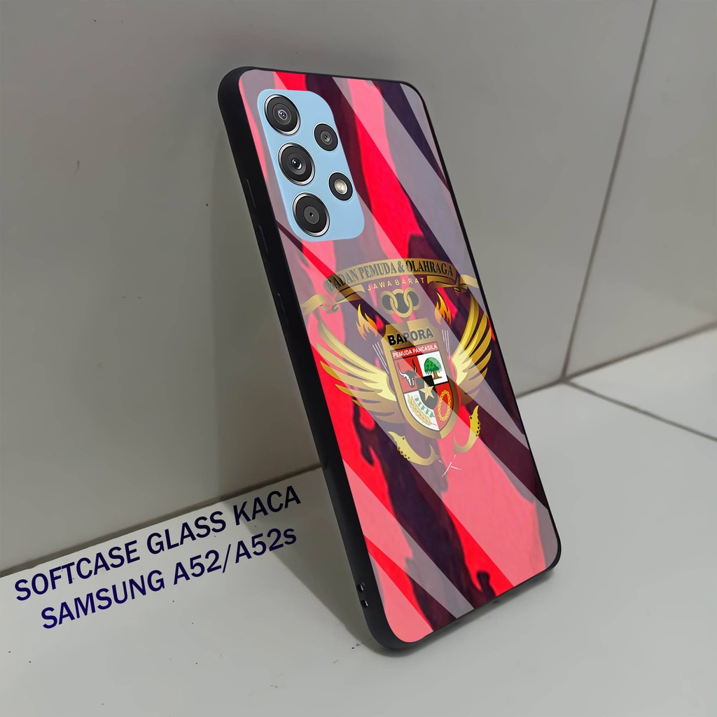 Softcase Glass Kaca SAMSUNG A52- Case Hp Pelindung Handphone SAMSUNG A52s [ A30]