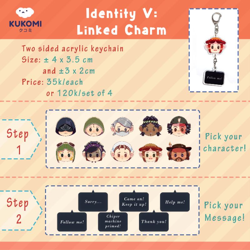 [IDV] Identity V Linked Keychain