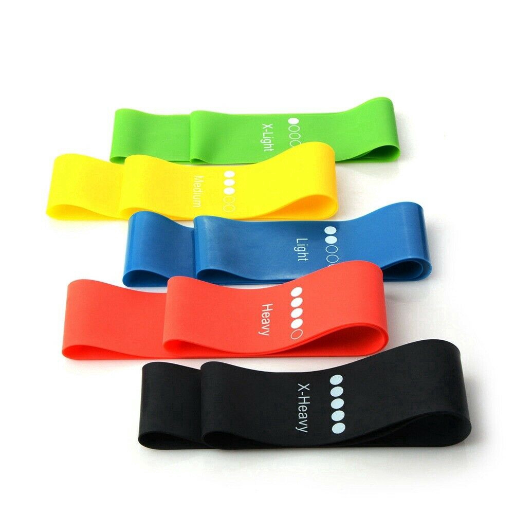 Resistance Band Bahan Karet Untuk Yoga/Pilates/Latihan Kekuatan