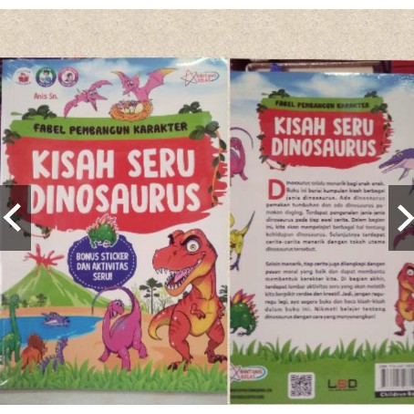 TERMURAH - Buku FABEL PEMBANGUN KARAKTER"KISAH SERU DINOSAURUS