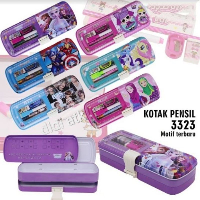 

Tempat Pensil Kaleng Set 3 Susun Komplit