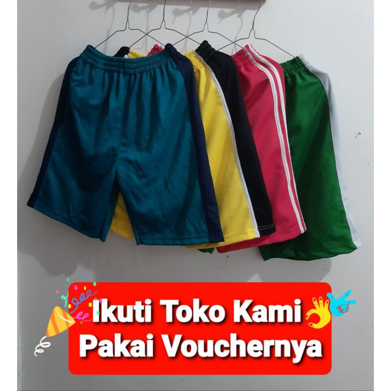 Celana Pendek Pria Wanita, Celana Kolor, Celana Futsal, Celana Santai, rangkepan