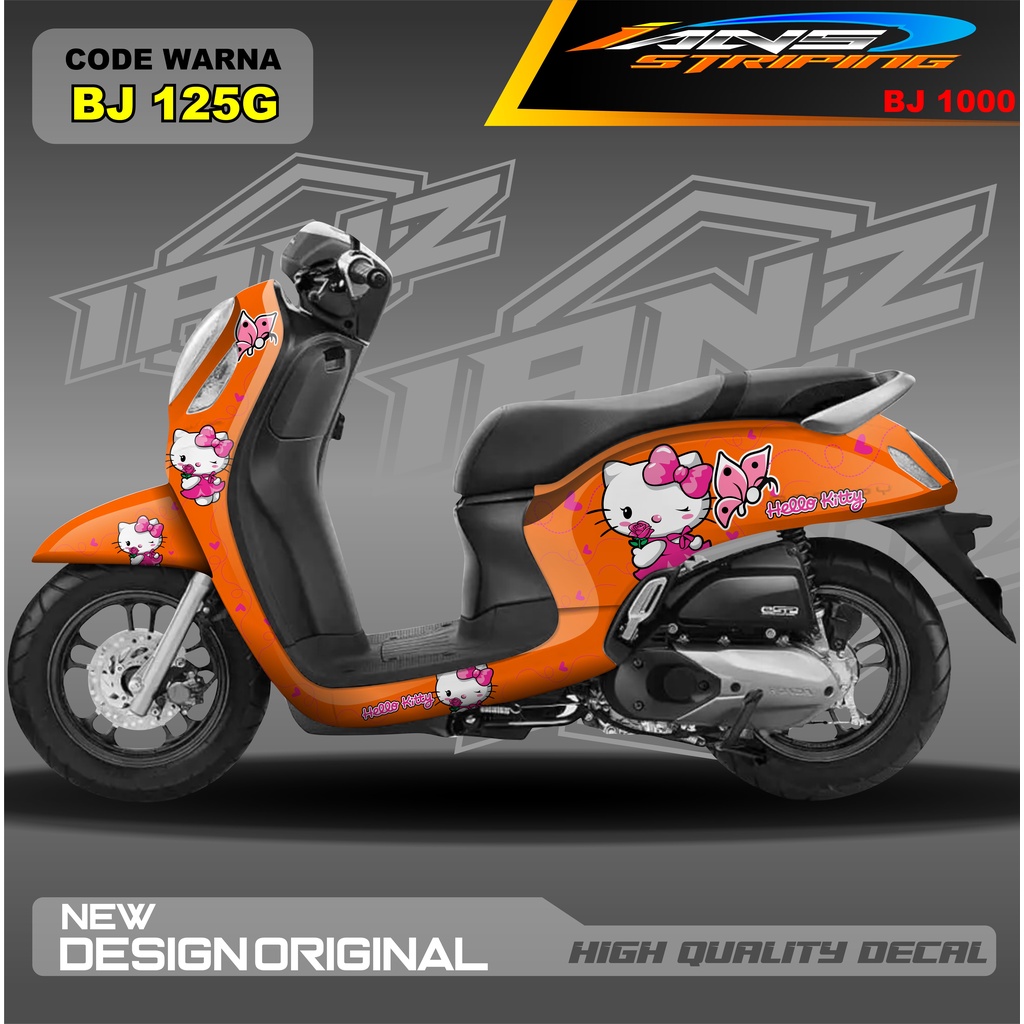 DECAL STIKER HONDA SCOOPY FULL BODY / STICKER VARIASI SCOOPY TERBARU  / STICKER SCOOPY