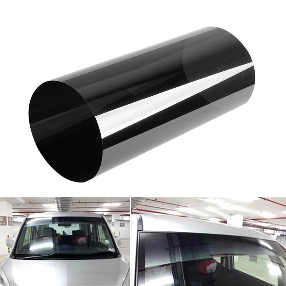 1 Set Kaca Film 5% Ukuran 1.5x20cm Anti UV Dengan Scraper Untuk Mobil