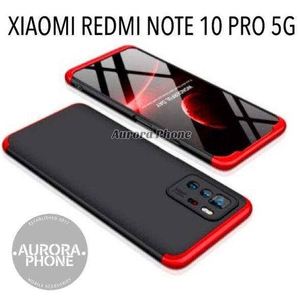 HARD CASE XIAOMI REDMI NOTE 10 PRO 5G GKK ORIGINAL CASE ARMOR 360 - HITAM FULL