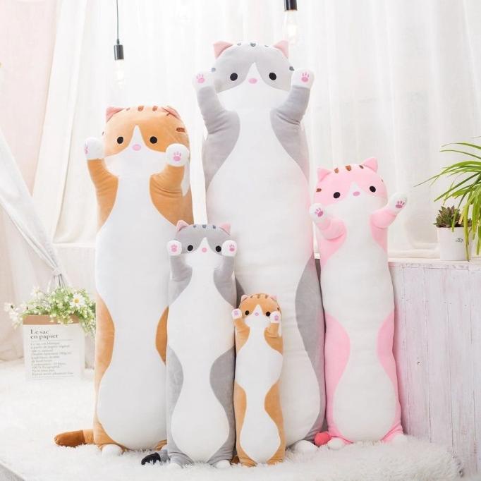 Bantal guling karakter anak / bantal guling kucing murah Empuk Halus