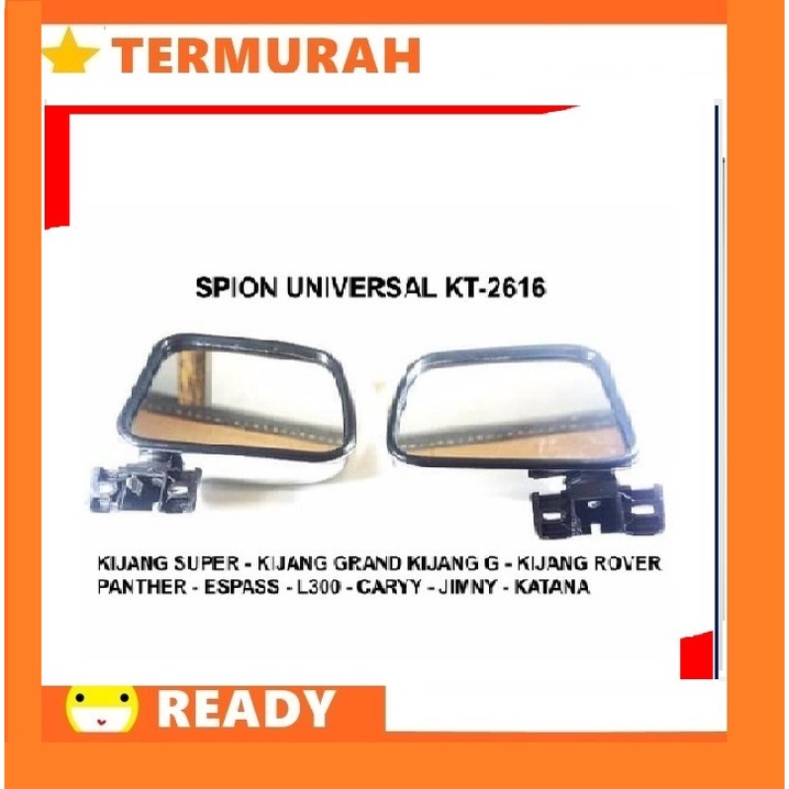 Kaca Spion Sepion Mobil Universal Chrome  Mobil Kijang Super Kijang Grand Kijang Rover Panther lama 