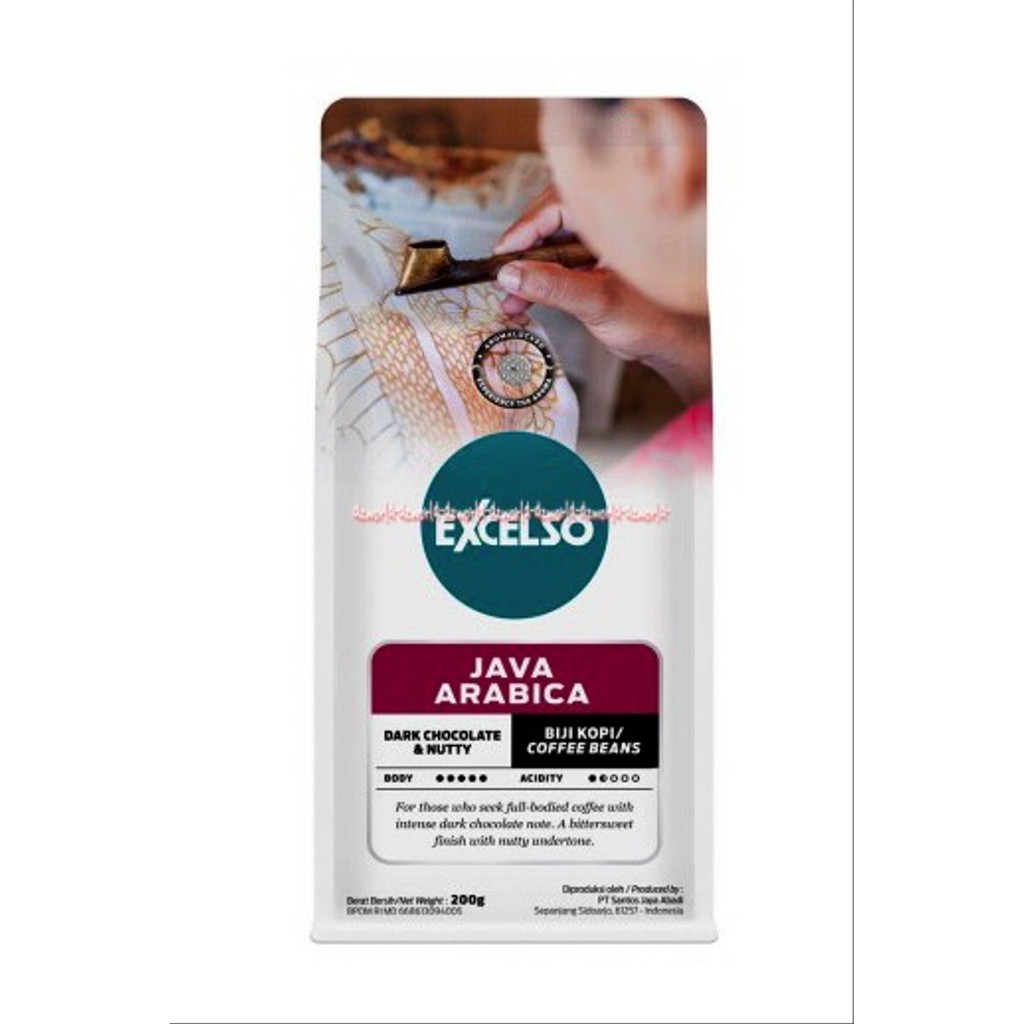 Excelso Java Arabica Aromatic Sweet 200gr Kopi Eselso Arabika Biji Kopi Ground Bubuk Kopi Bubuk Exselso