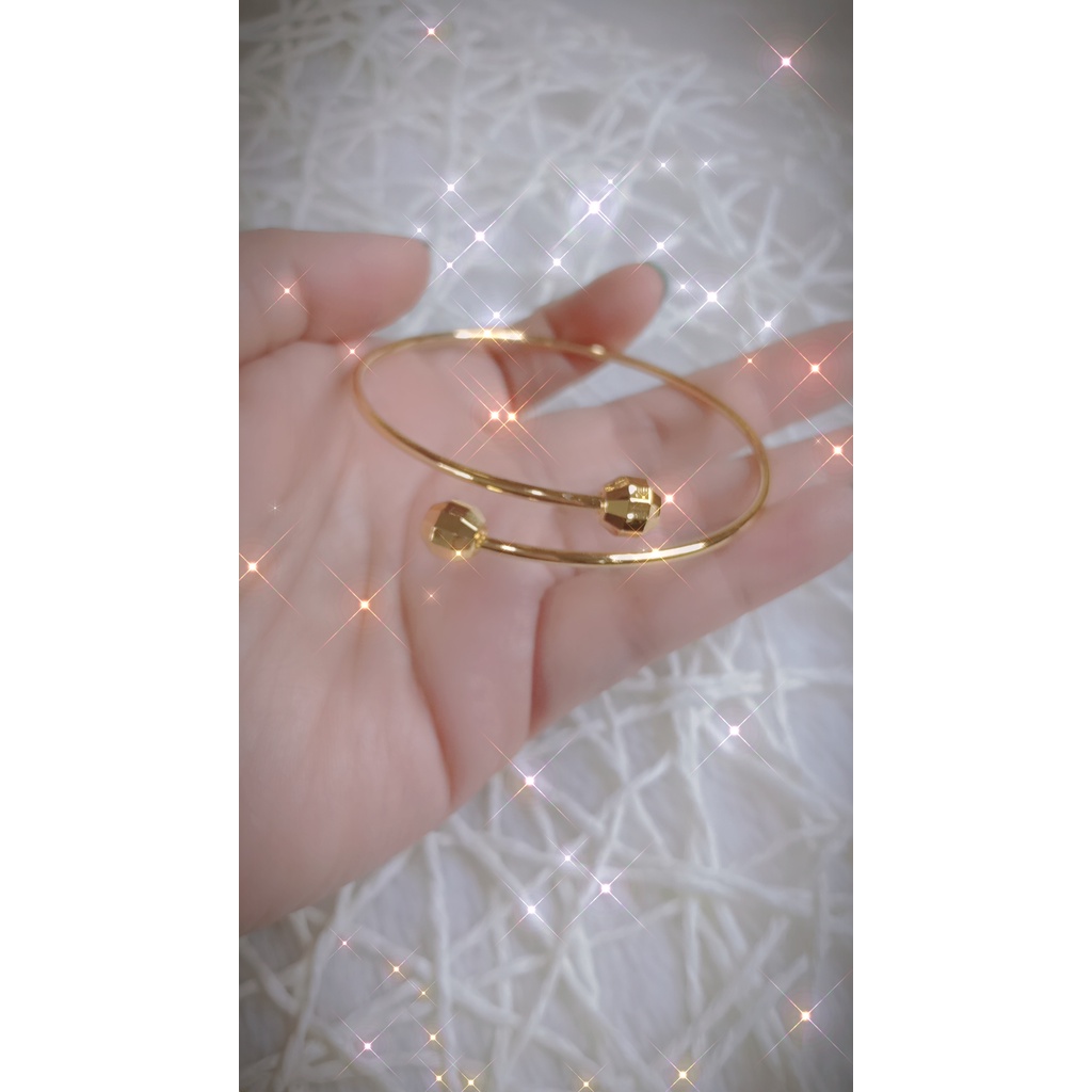 BISA COD, Gelang Tangan Bangle Xuping Premium Bola Bulat Lapis Emas