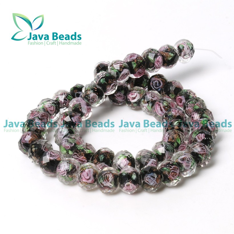 Bahan Gelang Batu Crystal Ceko Murano Lampwork