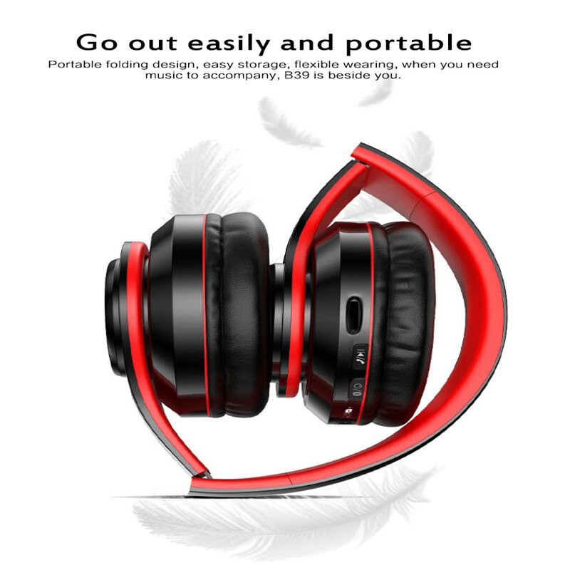 Headphone B39 Headset Wireless Bluetooth 5.0 Radio TF Function