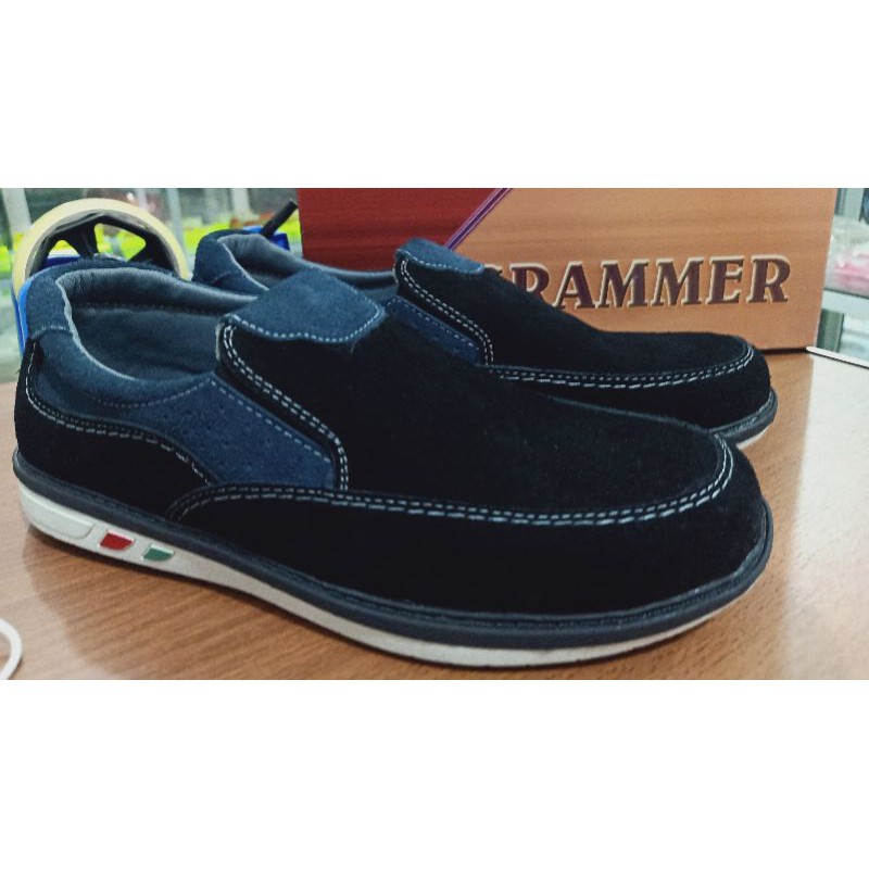 Sepatu Casual Pria Kulit Suede Asli Sepatu Santai TPR Grammer