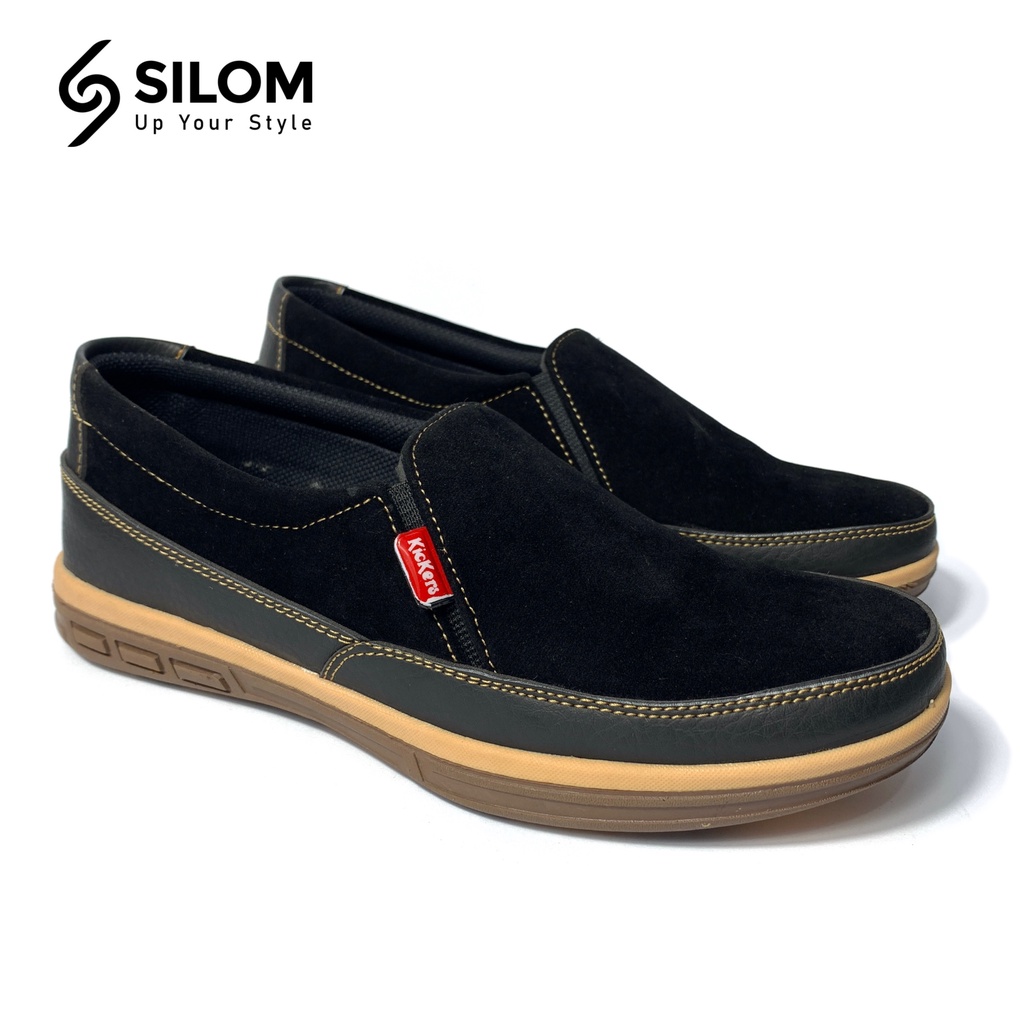 Sepatu Pria A-01 Edition Casual Kickers elegant model Sepatu Slip on Sepatu Santai Kerja Formal