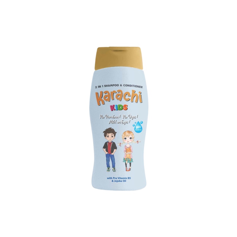 Karachi Kids 2in1 Shampoo and Conditioner 200ml Blue