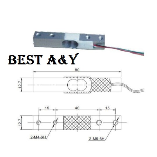 Load Cell Weight Weighing Strain Gauge Scale 20KG Arduino Sensor Berat Timbangan