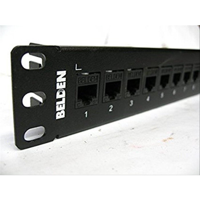 Belden Blank Patch Panel 24 port Cat-5e / Cat-6 AX106504AP