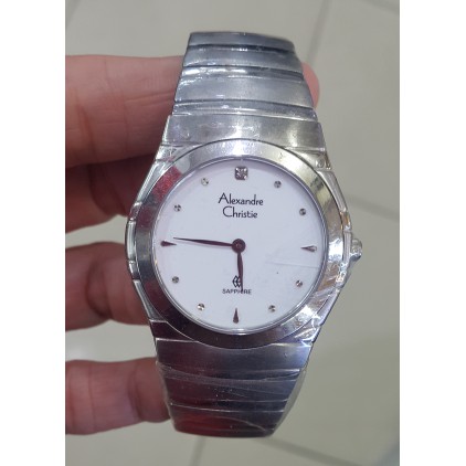 ALEXANDRE CHRISTIE AC8135 / AC 8135 JAM TANGAN Pria SILVER saphire