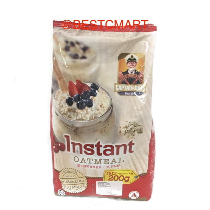 

CAPTAIN OATS INSTANT OATMEAL 800 GR