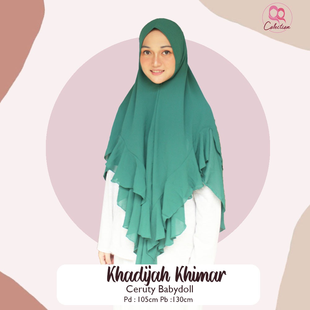 KHIMAR KHADIJAH / KHIMAR 2 LAYER / HIJAB SYARI JUMBO