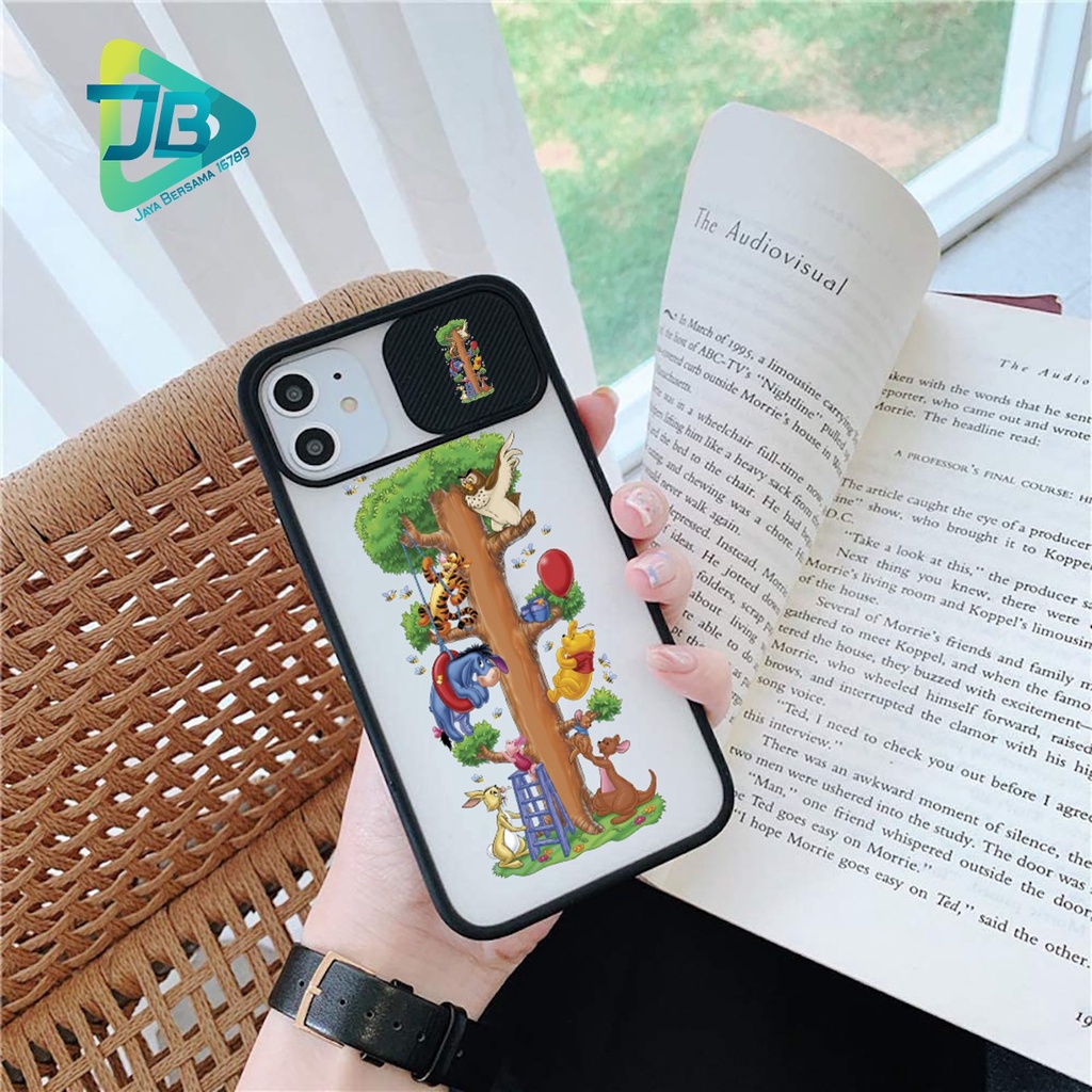 SOFTCASE SLIDE KAMERA WINNIE THE POOH OPPO VIVO SAMSUNG XIAOMI REALME IPHONE ALL TYPE JB4974