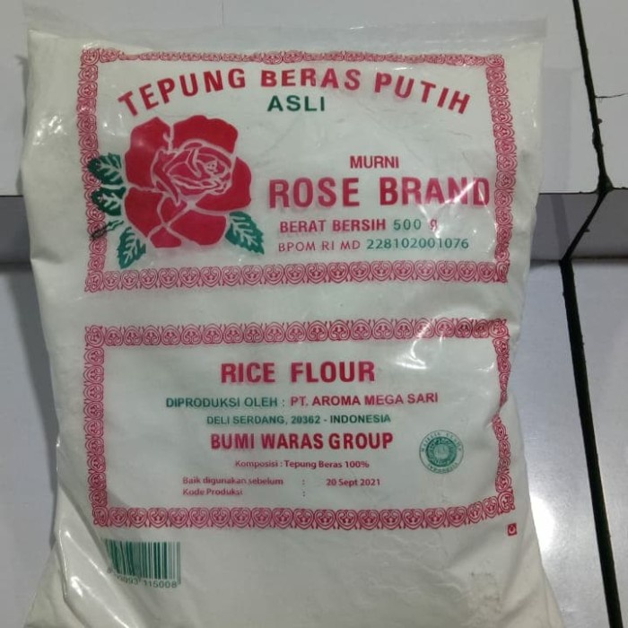 

Ketan-Beras-Tepung- Tepung Beras Putih Rose Brand 500 Gram -Tepung-Beras-Ketan.
