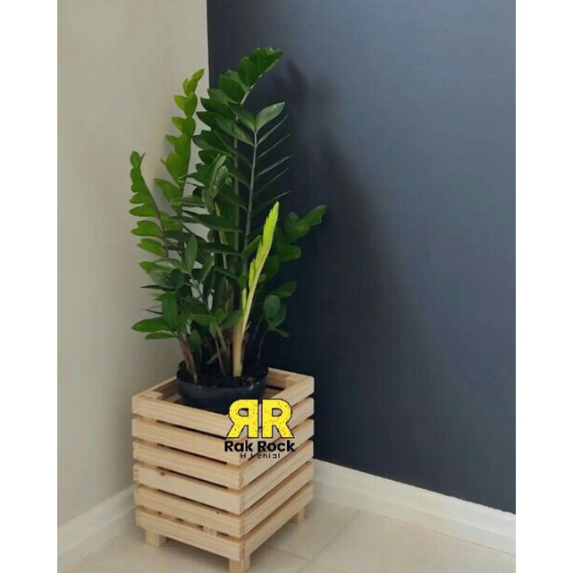 Vas Bunga 35x35x43 Vas Bunga Minimalis Vas bunga Kayu