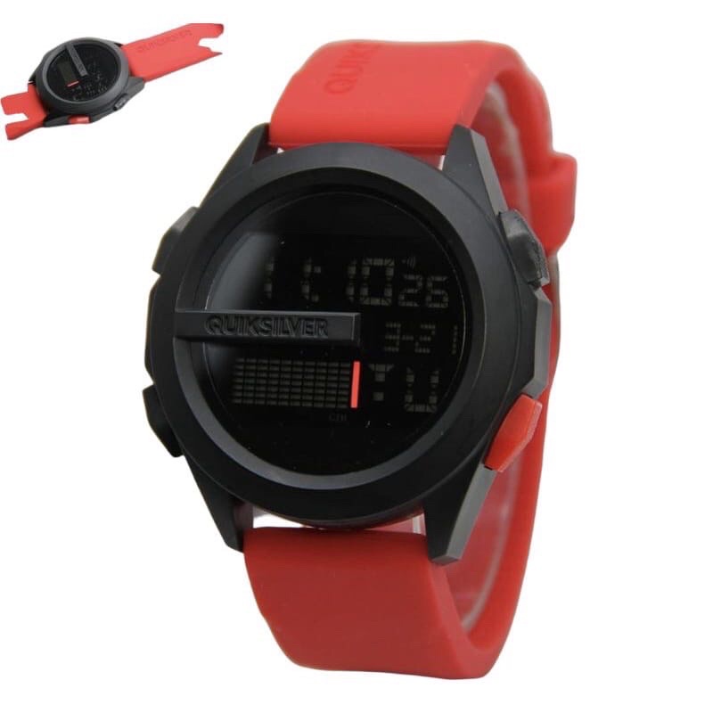 TANGAN PRIA KEREN Digital Tali Karet Model Sport Tanggal Hari Bulan Aktif Tahan Air Ringan KEREN TER