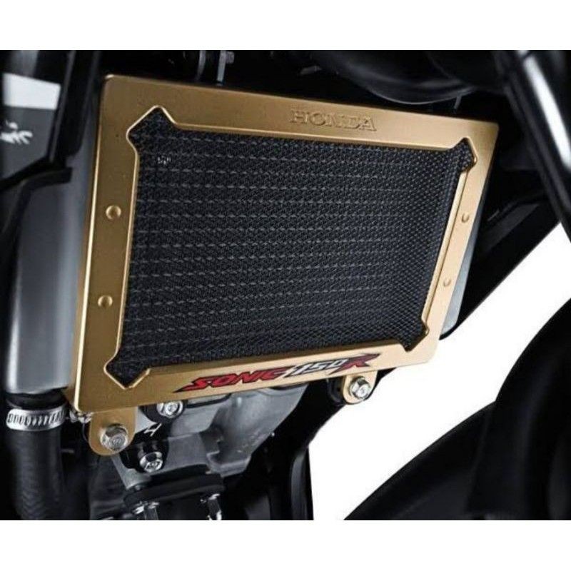 Cover Radiator Sonic150 Original Honda Gold Emas