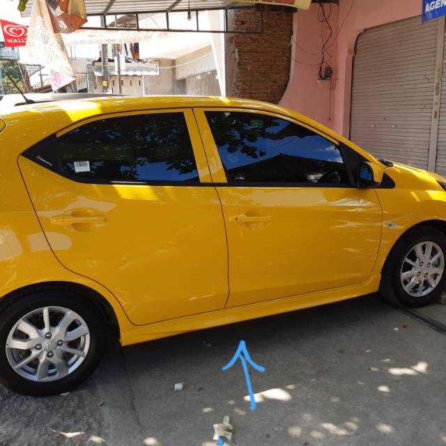 Side skirt honda all new brio