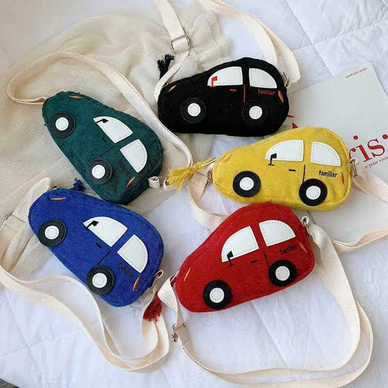 Khatinstore Tas anak Terbaru 2020 / Unisex / Tas Sekolah Anak / selempang bahu Anak / kanvas / motif Mobil / lucu / kids sling bag - 165