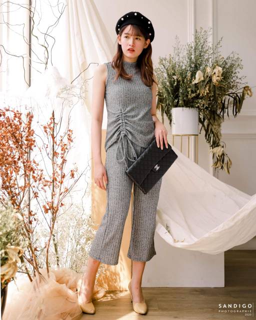SET KNITT TURLE NECK IMPORT (BJCN988)