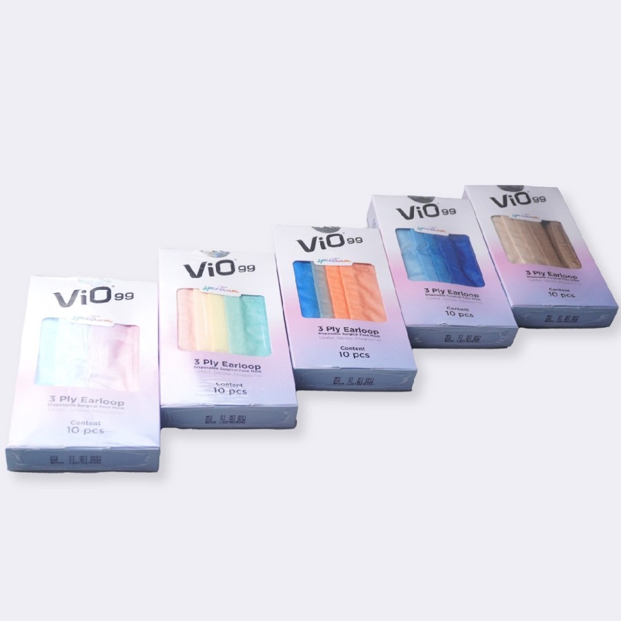 Vio Mask Vio 99 Spectrum Masker Medis 3 Ply Perbox Isi 10 - Earth